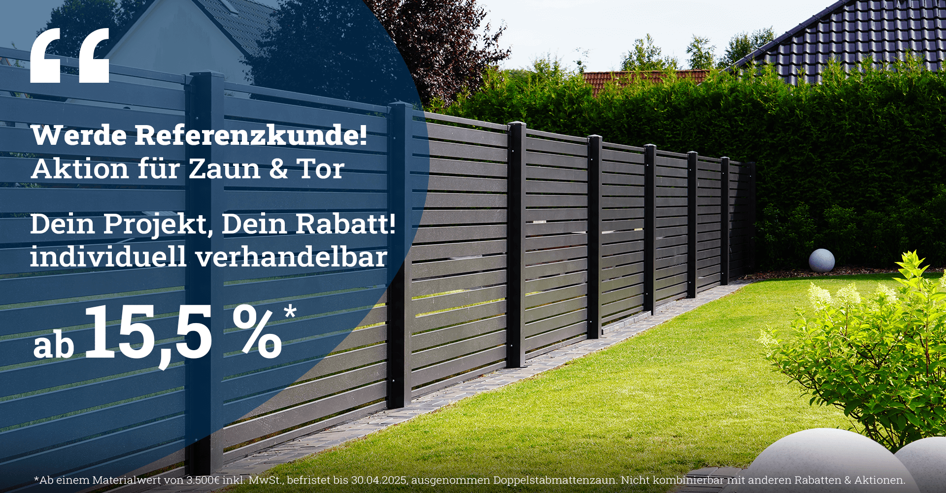 Traumzaun24 7 aktion referenzkunde